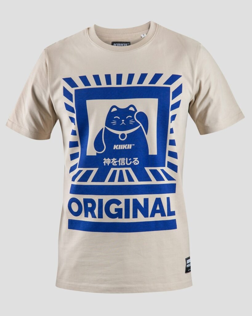 Cat-Print Casual T-Shirt