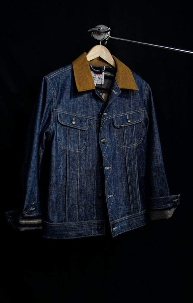 Blue Denim Button-Up Jacket