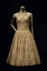 Floral Beige Sleeveless Dress