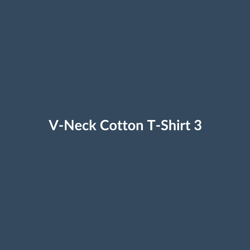 V-Neck Cotton T-Shirt